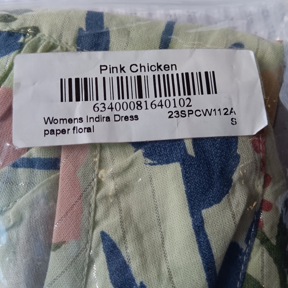 Pink Chicken Womens Indira Dress - Paper Floral Small - Picture 7 of 9